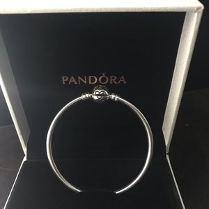 PANDORA bangle bracelet w/“One in a Million” clasp